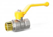 Кран шаровой газовый вн.-нар. DN-50 рычаг PN25 LD Pride (LD 47.122.1.50.M02 GAS) (2 шт. в упаковке)