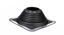 Манжета прямая №7 угол 0-20* (152-280мм, фланец 364х364мм, до 240*С) СИЛИКОН чёрная