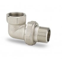 Угловое разъемное соединение ВР-НР 1/2" с уплотнением o-ring ник.(VMTF52-N000404) VARMEGA 10