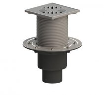 Трап регулир. с вертикальный 110/75/50 с фланцем  незамерзающий затвор ТП-310.1N