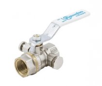 Кран шар лат 1132 Standard нк Ду25 Ру25 м/м рыч с воздухоотв Aquasfera 1132-03  107-8255