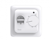 21RT0100R Терморегулятор Base, с датчиком пола, белый, 16А (гр_2Р)