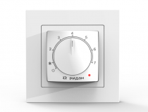 21RT0101R Терморегулятор Ридан Twist, с датчиком пола, белый, 16А (гр_2Р)