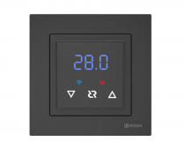21RT0105R Терморегулятор Ридан Classy c Wi-Fi, с комбинацией датчиков, черный матовый, 16А (гр_2Р)