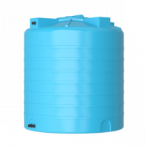 Бак для воды ATV-1500 круглый вертикальный (синий) с поплавком Aquatech