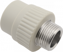 Муфта комб.(н.р.) D-G 16-1/2 серый  FV-plast